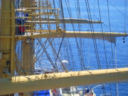 Der Royal Clipper von Achtern