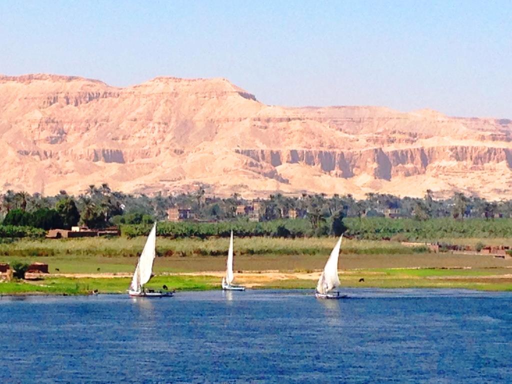 Eine Faluke auf dem Nil
