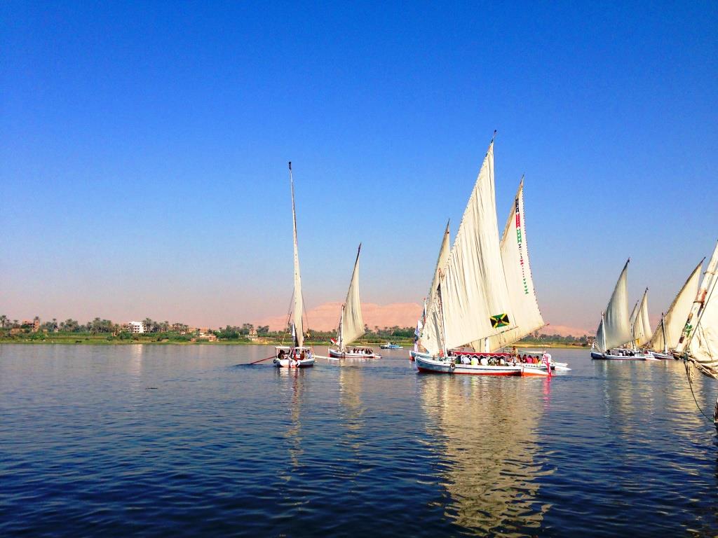 Fahrt mit Faluke in Luxor