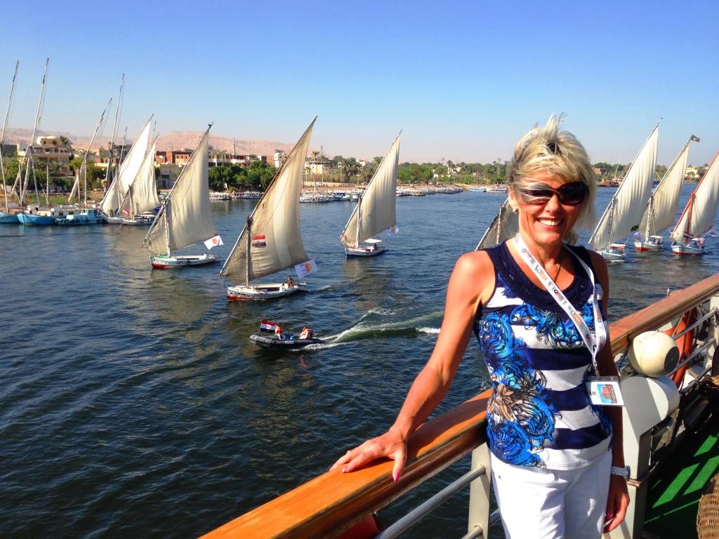 Simone Pawlitz auf einer Nilkreuzfahrt